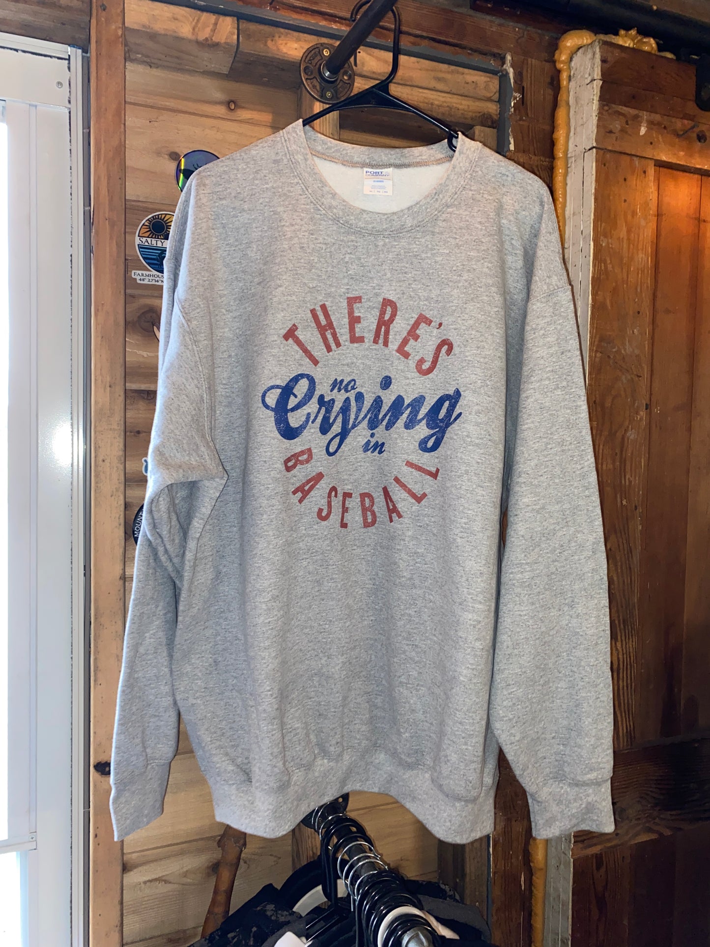 No Crying in Baseball Fleece Crewneck